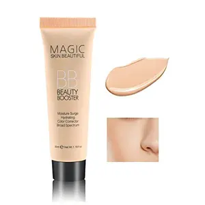 Boobeen Hydrating BB Cream - Full-Coverage Foundation & Concealer, Color Correcting Tinted Moisturizer for All Skin Types - Evens Skin Tone