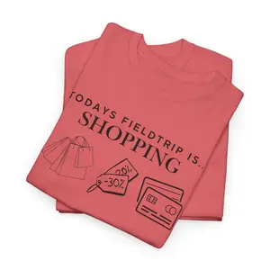 Today's Fieldtrip Is Shopping T-Shirt | Shopping Theme, Credit Card Graphic