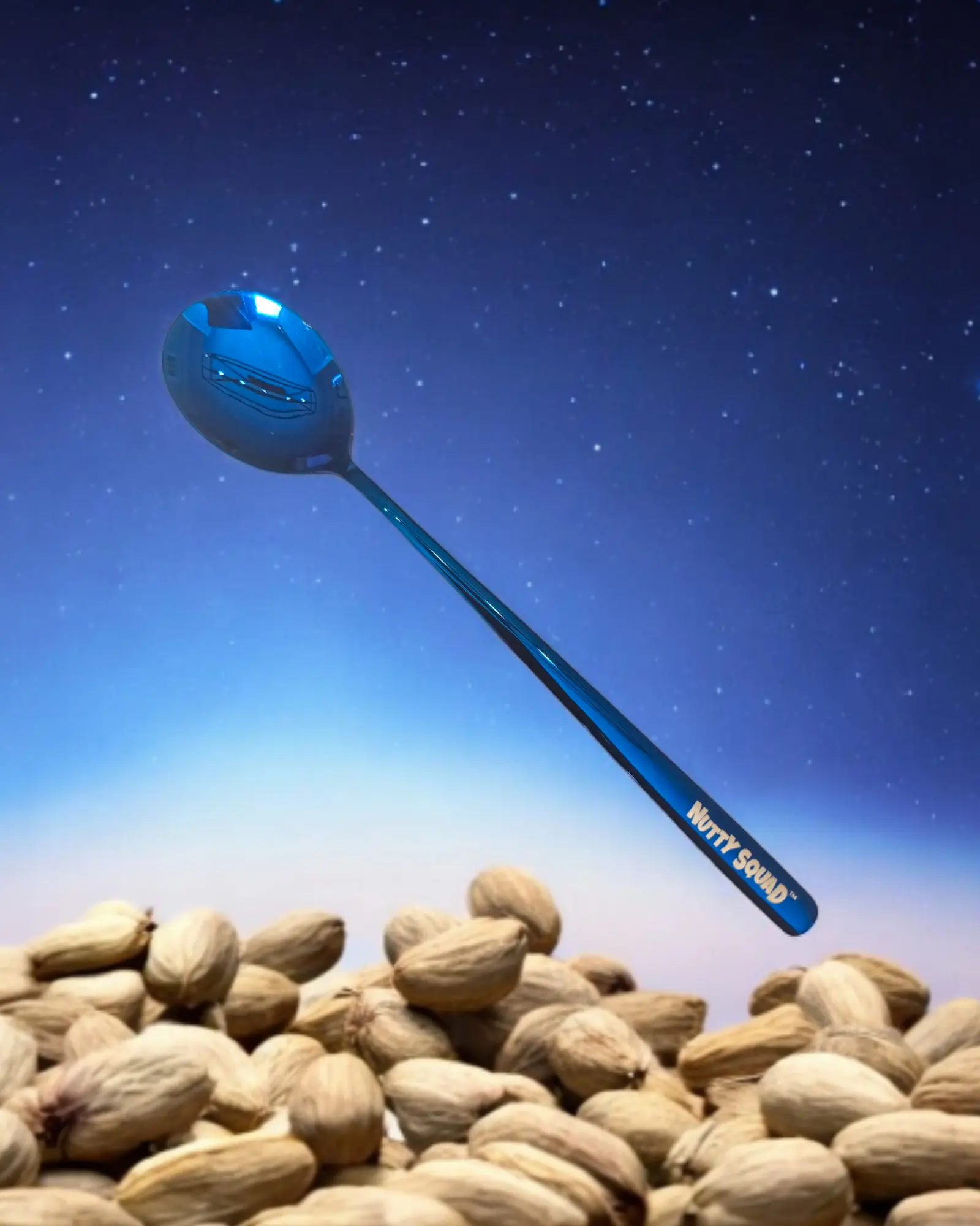 Nutty Squad Large Spoon - Durable Metal Spoon for Versatile Use in Various Kitchen Applications Cutlery Tableware Scoop