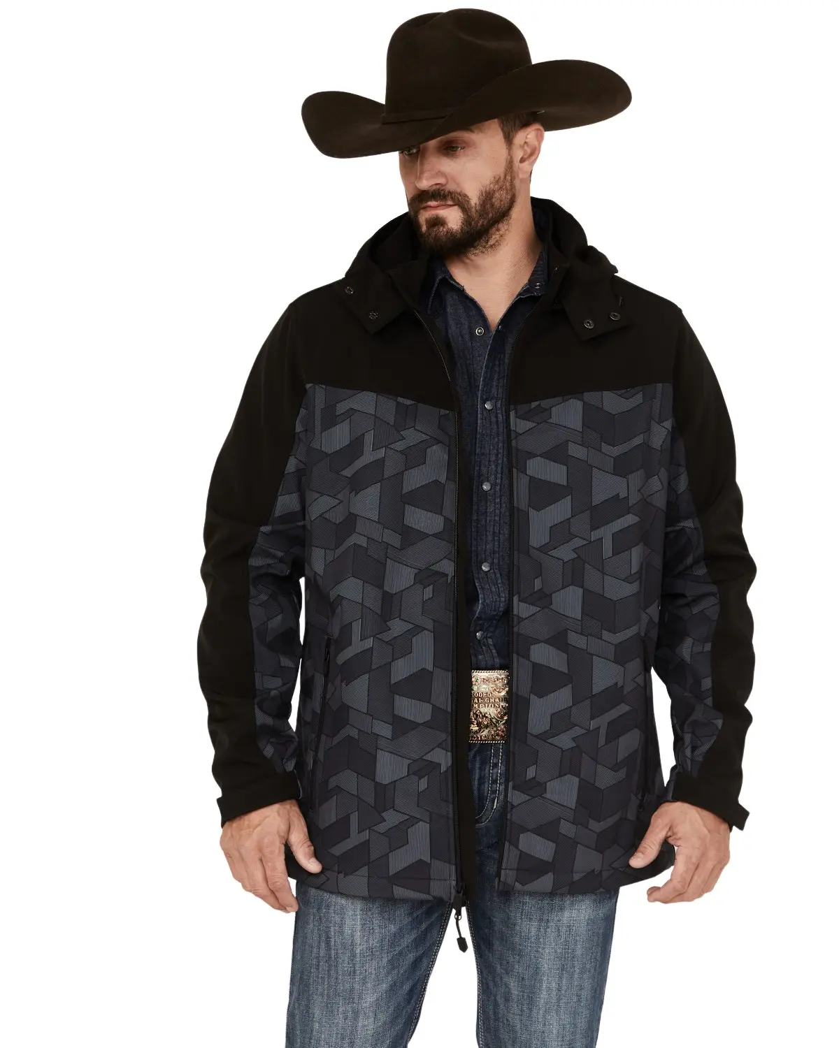 Rank 45 Men's 45&Reg; Men'S Barrier Hooded Softshell Jacket - Rmho22o1-Blk