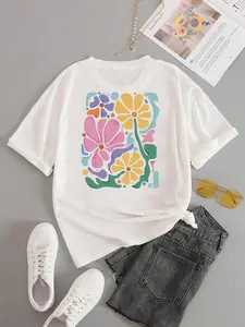 Women's Casual T-Shirt, Comfortable Design for Daily Wear, Summer Fashion Staple for Stylish