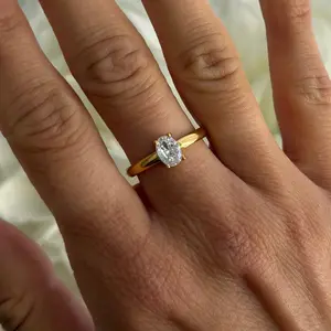 EVRY JEWELS Gold or Silver Plated Women's Hypoallergenic Royalty Ring