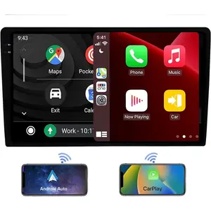 SCUMAXCON 10" Android 13 Wireless CarPlay Android Auto 2K Touchscreen Car Stereo 8-Core GPS Navi 5G-WiFi DSP BT USB for VW Jetta/Golf MK5 MK6/Passat B6 B7/CC/Tiguan/Scirocco/GLI