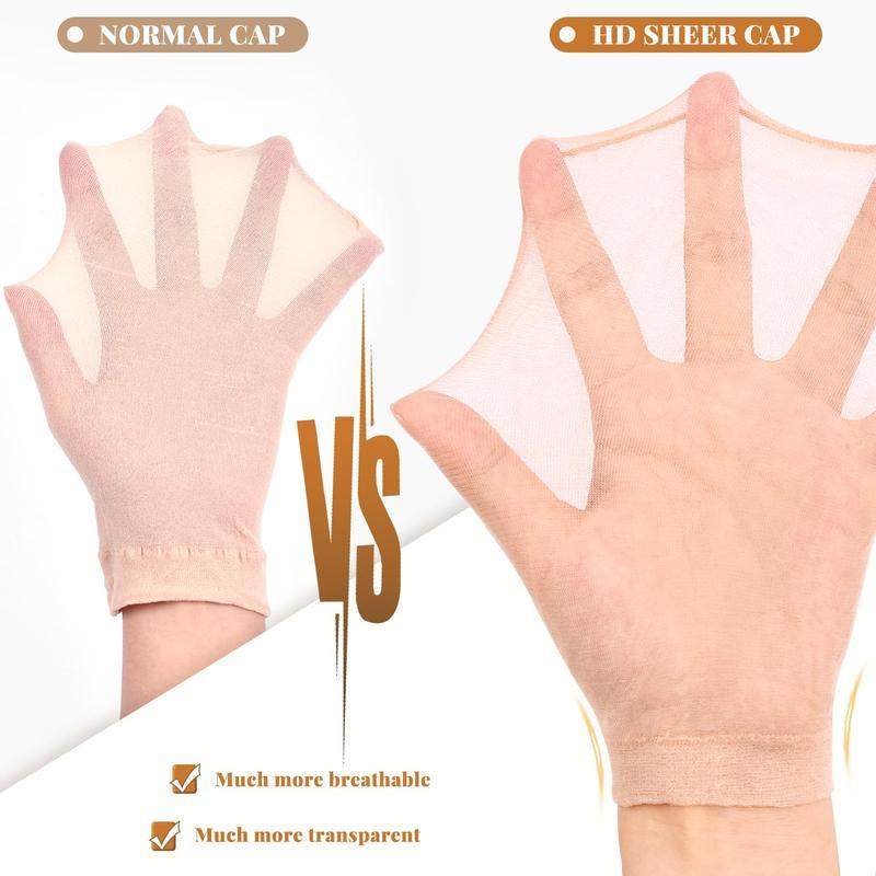 [Wequeen] 1 Pack 2 Pcs HD Wig Cap For Lace Wig Transparent Elastic Wig Cap Perfect For Professional Use Haircare Heatless