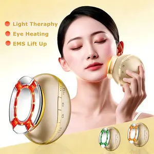 Upgraded 5-In-1 Microcurrent Facial Device, Light Thermal & Heating EMS Beauty Tool, Multifunctional Face Massager, Skin Tightening & Lifting