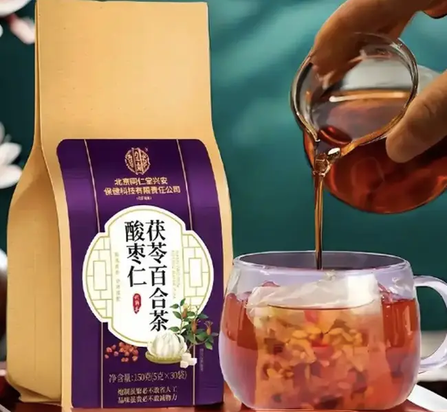 Sleepytime Herbal Tea, support sleep, calm and relax mind -Jujube Seed Lily and Poria Cocos tea