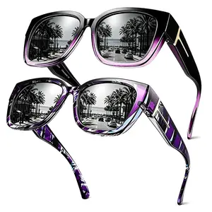 Polarized Fit Over Sunglasses for Women, Trendy Sun Glasses Over Prescription Glasses UV400 Protection