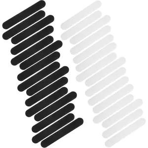 60 Pieces Golf Hat Sweat Liner Hat Size Reducer Liner Size Tape Absorbent Sweat Sweatband Reducing Disposable Tape Sweatband Black and White for Women Men Baseball Golf