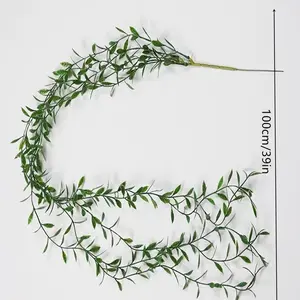 5pcs Lush Ivy Leaves Wall Hanging, Realistic Artificial Greenery, Artificial Plants for Home, Garden, Wedding, Party Decor, Easy Installation