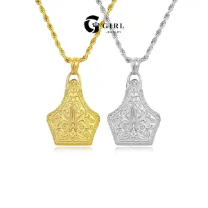 GGIRL Shield-Shaped Letter Necklace Initial Necklaces 18K Gold Plated Letter Name A-Z Vintage Engraved decoration Pendant Necklace For Woman＆Man Fashion Jewelry Gift for Holiday Valentine's Day Birthdays Anniversaries