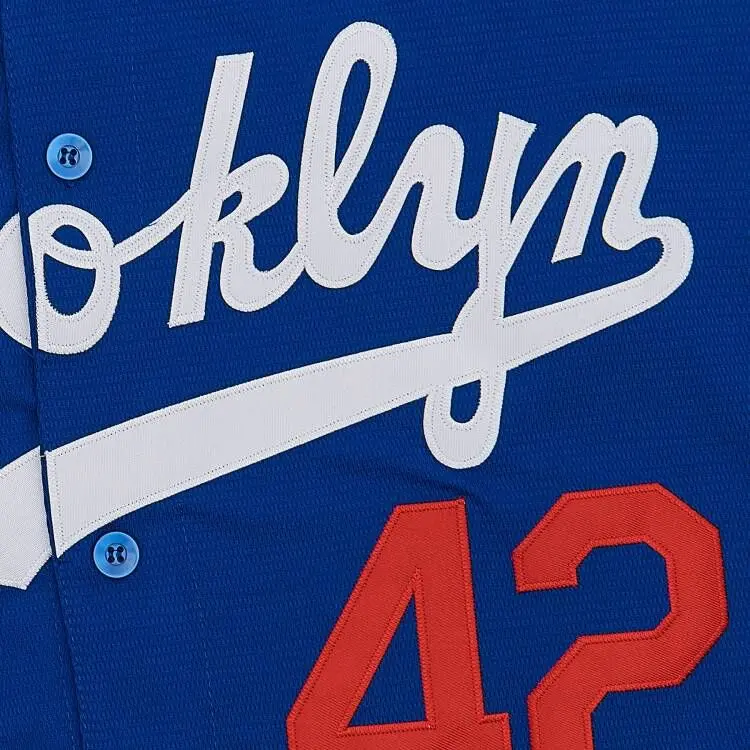 Men's Legend #42 Jackie Robinson baseball jersey, letter