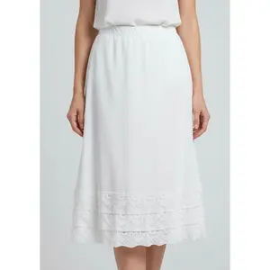 White Crochet Bottom Skirt