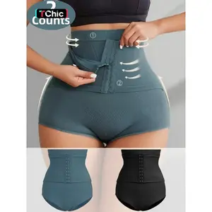 1/2 Counts Women's High Waist Shapewear Panties, Firm Tummy Control Butt Lifting Shapewear Shorts,Tight-Fitting Shapewear Bottoms, Slimmers With Adjustable Hook-and-Eye Closure Body Shaper Briefs,Underwear For Daily Wear Or Training