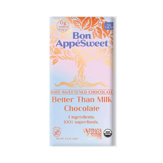 Better Than Milk Chocolate 54% - Organic Better Than Milk Chocolate 54% - Organic
