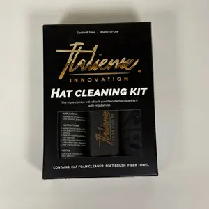 Hat Cleaning Kit with Foam Cleaner Soft Brush & Fiber Towel