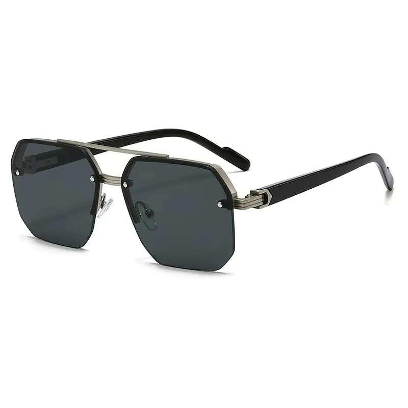 Unisex Vintage Eyeglasses, Trendy Casual Eyewear for Everyday Use, Fashion Accessory for Outdoor Activities, Aviator Glasses