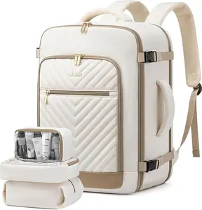 v  Travel Backpack For Women,40L Carry On Backpack Flight Approved,TSA Personal Item Travel Bag Fits 17 Inch Laptop,Business Weekender