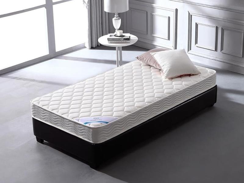 6 Inch Twin Mattress - Medium Firm Innerspring Support with Tight Top - Memory Foam & Polyester Cover – Lightweight - Easy Setup - Twin Mattress in a Box - White