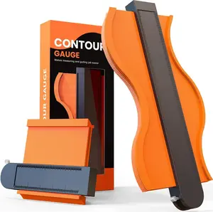 Contour Gauge Duplicator with Lock, 2 Pack Widen Shape Contour Duplication Gauge Profile Tool (5" & 10"), Precisely Copy Irregular Shape  Template for Corner, Pipe, Tile, Flooring, Molding