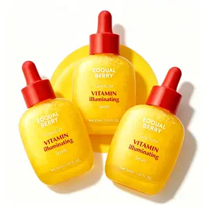 3PCSEQQUALBERRY Vitamin Illuminating Serum -BrighteningVitamin C Serum with NiacinamideIStrengthensskin barrierl Hydrates using Ceramide