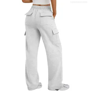Trendy Queen Womens Sweatpants Wide Leg Cargo Barrel Baggy Pants Joggers Fall Clothes Work 2025 Travel OutfitsFFSummitSupply7