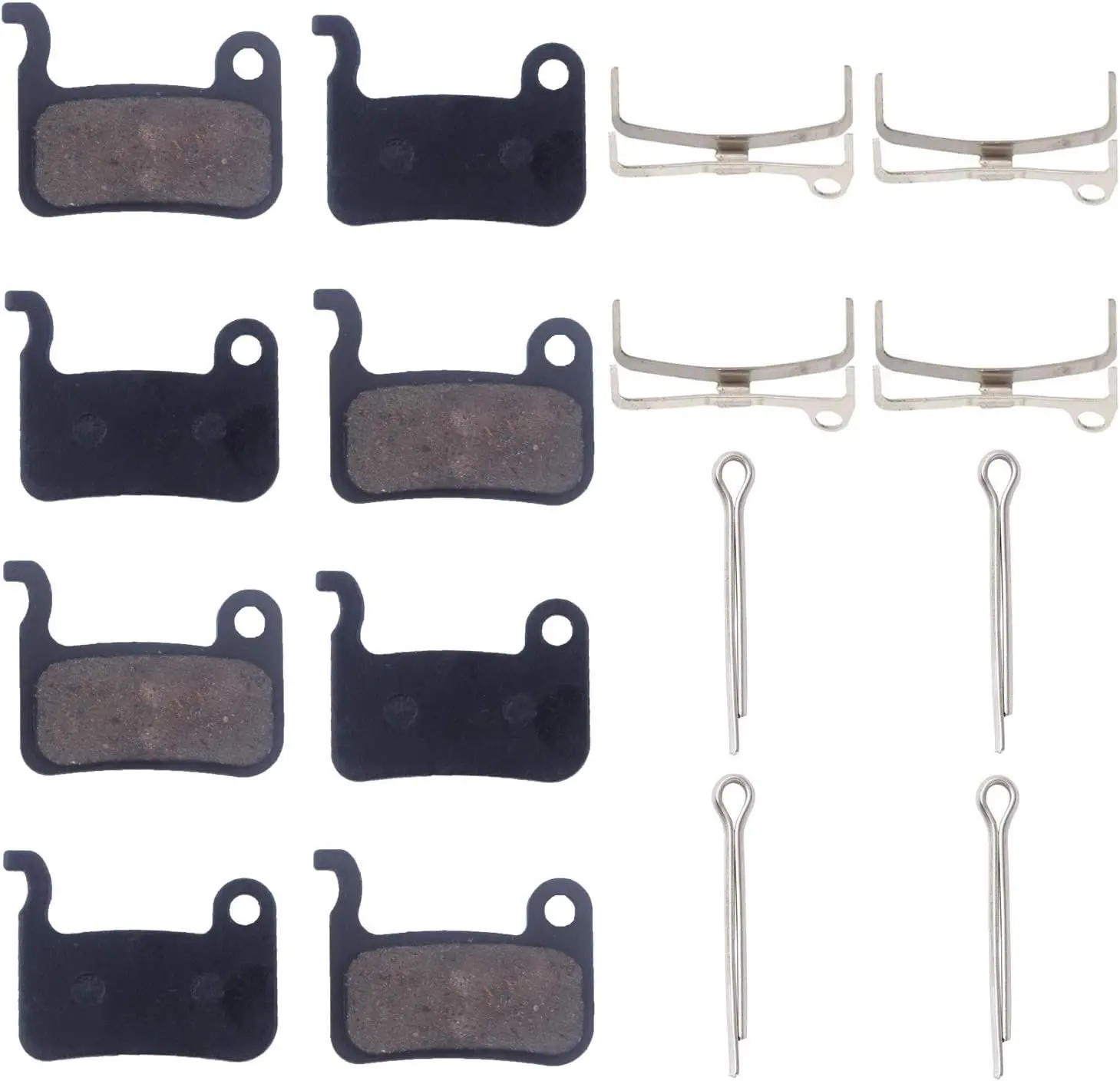 4 Pairs    Bicycle Disc  Pads for Shimano Deore XT M765 M775 M776 XTR M965 M966 M975 LX M585 T665 SLX M665 M535 M595 M596 Hone M601 S500 S501 Saint M800 M545 R505 T605