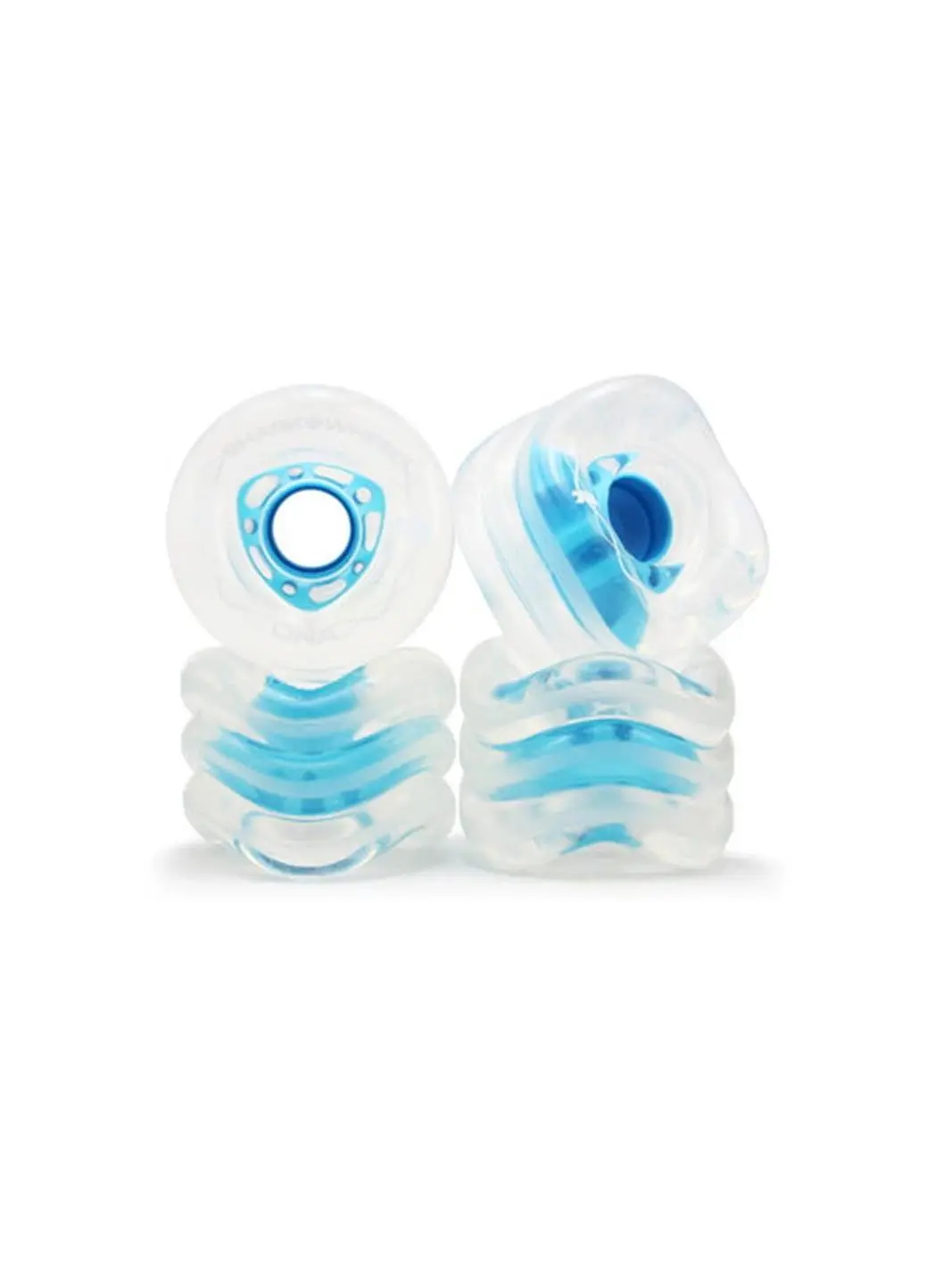 Shark Wheel 72MM, 78A DNA Clear with Blue Hub DNA