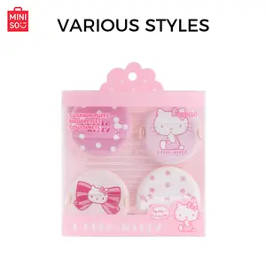 Miniso Hello Kitty Makeup Sponges Set, Soft Reusable Bb Cream Foundation Sponge, Waterproof Powder Puff, Makeup Puffs for Face Eye Contour, Christmas Gift