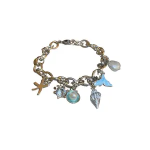 Unique Starfish Shell Fish Tail Ocean Chain Bracelet for Women Fashionable Versatile High End Style Adjustable Jewelry