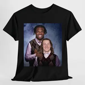 [ SPORTS GRAPHIC TEE - SALE UP TO 45% ] Trevor Lawrence Travis Hunter Football Shirt, Jacksonville Step Bros Tee, Funny Football Gift Unisex