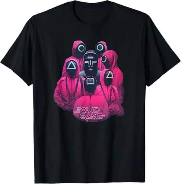 Squid Game Front Man And Guards Ring T-Shirt