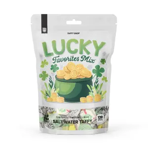 Taffy Shop, Lucky Favorites Salt Water Taffy Mix - Gourmet Soft, Sweet & Chewy Candy