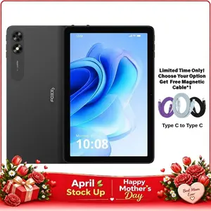 【C10pro】(FREE SIM CARD) FOXXD Unlocked Android 15  Smart Tablet with Phone Function – 10.1" HD Display, 8MP Camera, 4GB+64GB Expandable to 1TB, MediaTek Quad-Core, 5000mAh, Bluetooth – Study, Office, Gaming, Travel, Gift for Students & Tech Enthusiasts