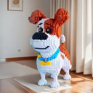 3652 Piece Dog Building Block Set, Creative DIY Crafts, DIY Building Model, Office and Home Decor, Party Games, Fun and Educational Toy