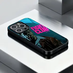 Fight Club Movie Phone Case, Compatible with iPhone 17/16/16e/15/14/13/12/11 Pro Max/air/x/XR/xsmax/8/7 Plus, Anti-Drop Tempered Glass Back Cover