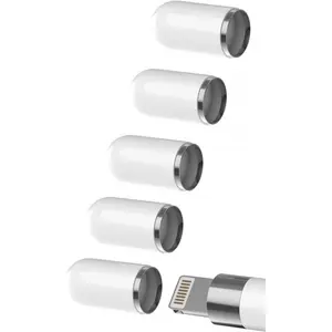 [5 Pack] Pencil Cap Accessories for Apple Pencil 1st, Replacement Cap Top Magnetic Adapter Stylus Tip Protective Cover for Apple Pencil iPad Pro Pen