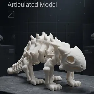 The movable dinosaur skeletonthe stegosaurus skeleton