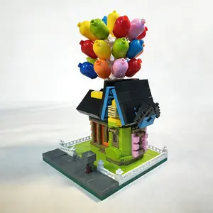 Balloon House Design Building Blocks Toy, Creative Building Blocks Toy, Fun Toy Suitable for Creative People, Home Decoration, Stem Construction Set