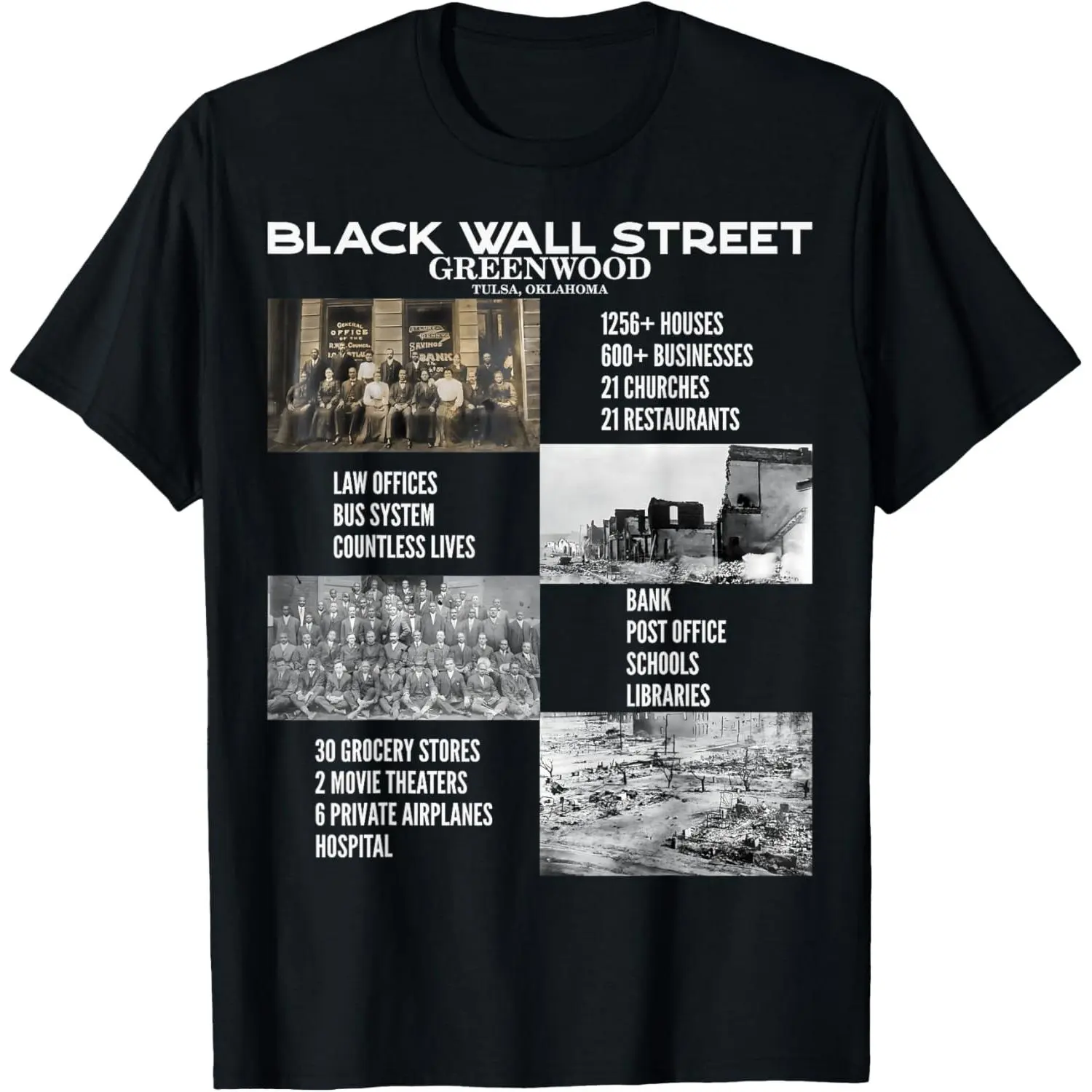 Vintage Black Business Black History Month Black Wall Street T-Shirt