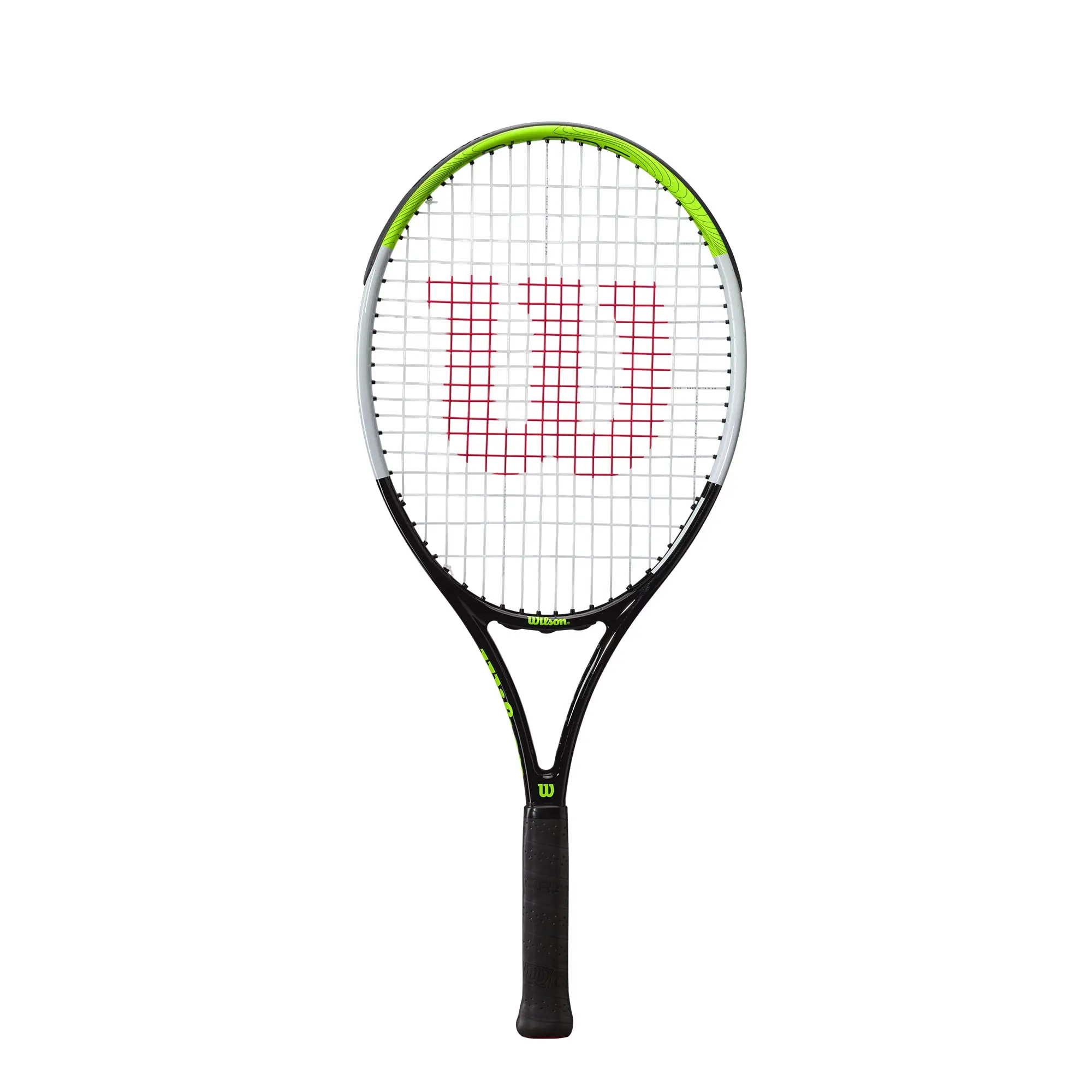 Wilson Blade Feel 25" Junior Tennis Racket - Green & Black (Ages 9-10), 100 sq in, 9.1oz
