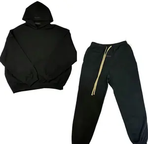 24 Set free shipping black and white hoodie and pant