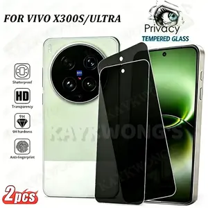 KAYKWONG'S 2-Pack Anti-Spy 9h Tempered Glass Screen Protector, For Vivo X300/x200s/x300 Pro, Privacy Protection, Clear Edge, Enhanced Clarity and Brightness