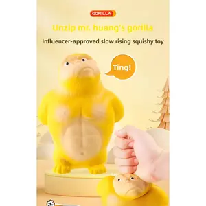 Viral Stress Relief Gorilla: The Ultimate Super Soft & Satisfying ASMR Squishy Toy to Kill Your Stress and Boredom!