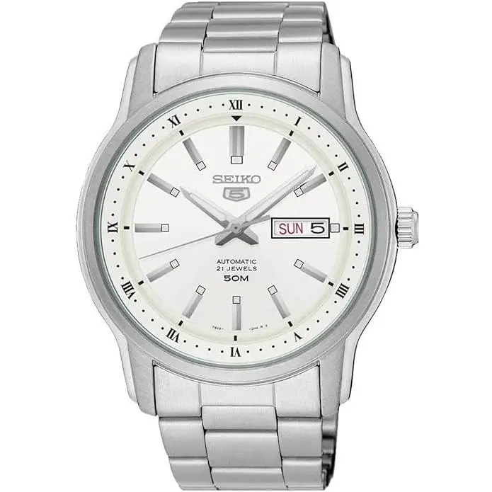 Seiko Series 5 Automatic White Dial Mens Watch SNKP09 SNKP09K1 Seiko Series 5 Automatic White Dial Mens Watch SNKP09 SNKP09K1
