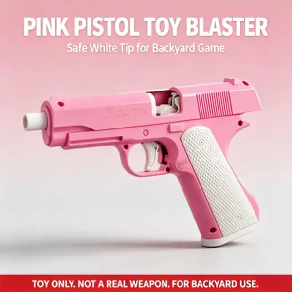 Splatter Ball Blaster Pistol 3 Colors Available, Manual Prime Toy with Safe Tip, Backyard Shooting Game Birthday Gift for Teens Age 14+