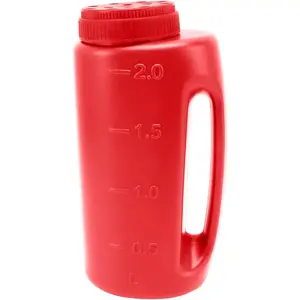 Lawns Seed Spreaders for Lawns, Hand Shaker Spreader Ice Melt Spreader Salt Spreader for Snow Handheld Fertilizer Spreader Grass Seed Spreader for Turf, Sand, Garden (Red)