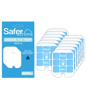 Safer Home SH512 Trap Refill Pack of Glue Cards for SH502 Indoor Fly Trap, Official Safer Home Refills with StickyTech Glue Card Technology, 12 Count