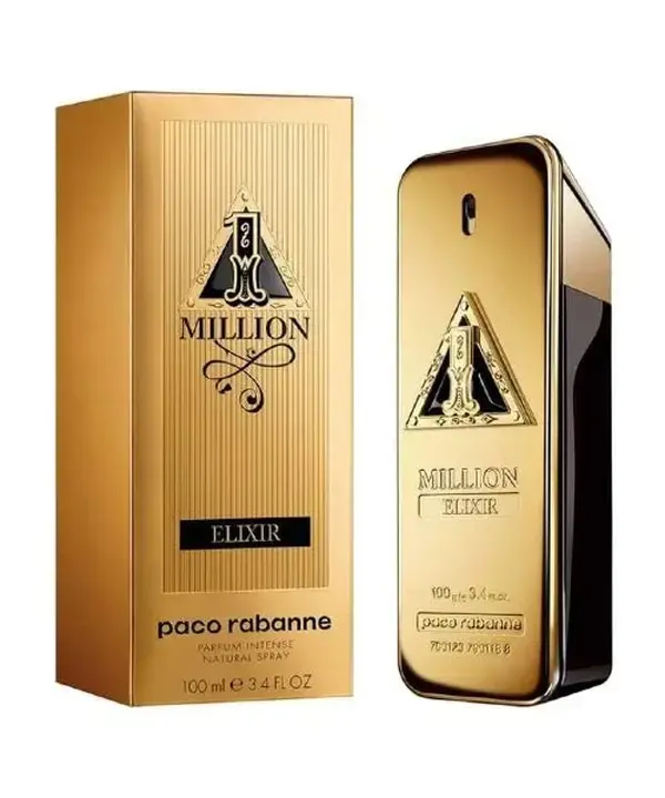Paco Rabanne One Million Elixir Intense for Men Parfum Spray (New 2022), 3.4 Ounce