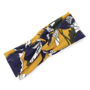 [Not For Sale]Cikana Hair Hairband Temperament Printing Knotted Headband Headband Hair Accessories (Random gift)