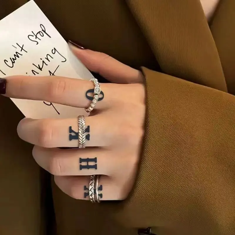 Magic art tattoo 2 pieces, Alphabet,Aaterproof,Semi-permanent,Temporary tattoos, Tattooing techniques